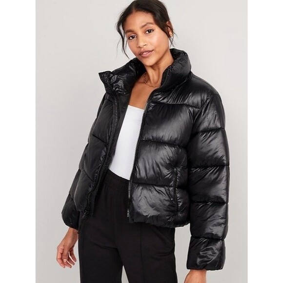 Old Navy Women's Black Puffer Jacket  4XL Black - Picture 1 of 3